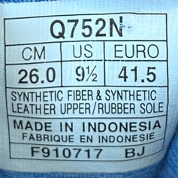 Asics - Mertolyte - Running Shoes - Black/Blue - Women's - 9.5 - Q752N - Picture 9 of 9